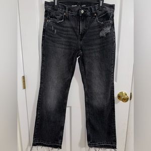 Old Navy Low Rise Bootcut Jeans size 8P color Washed out Black
